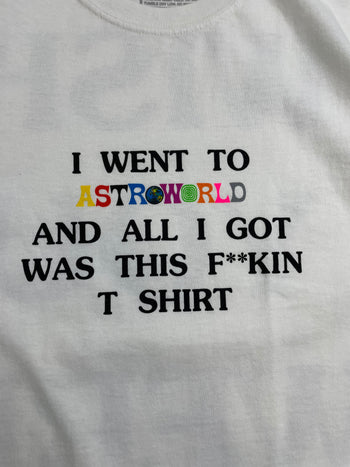 Travis Scott Astroworld Wish You Were Here Tee White
