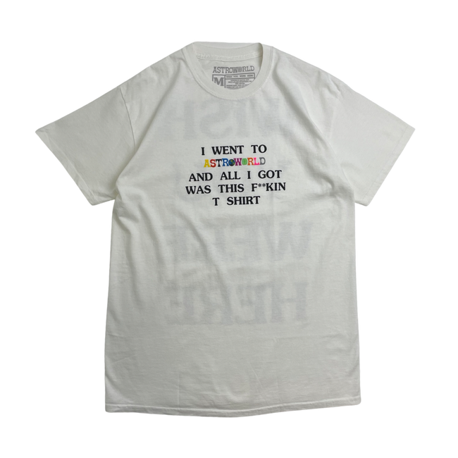 Travis Scott Astroworld Wish You Were Here Tee White