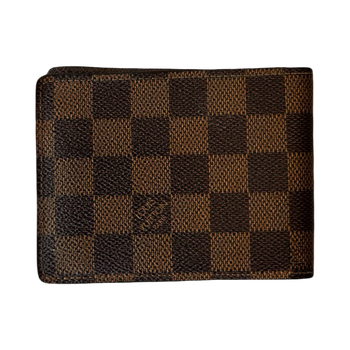 Louis Vuitton Damier Ebene Bifold Wallet Brown