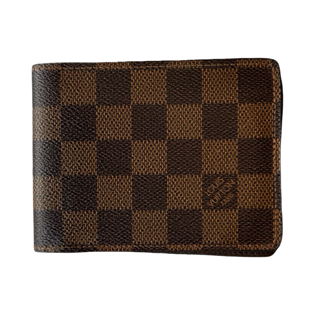 Louis Vuitton Damier Ebene Bifold Wallet Brown