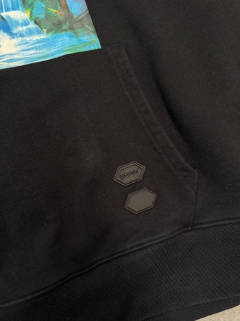 Off-White Diag Waterfall Hoodie Black (USED)