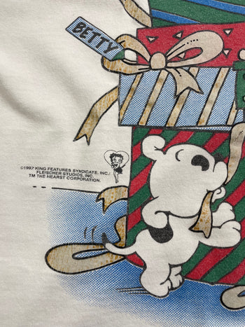 (XL) Vintage '97 Betty Boop AOP Tee White