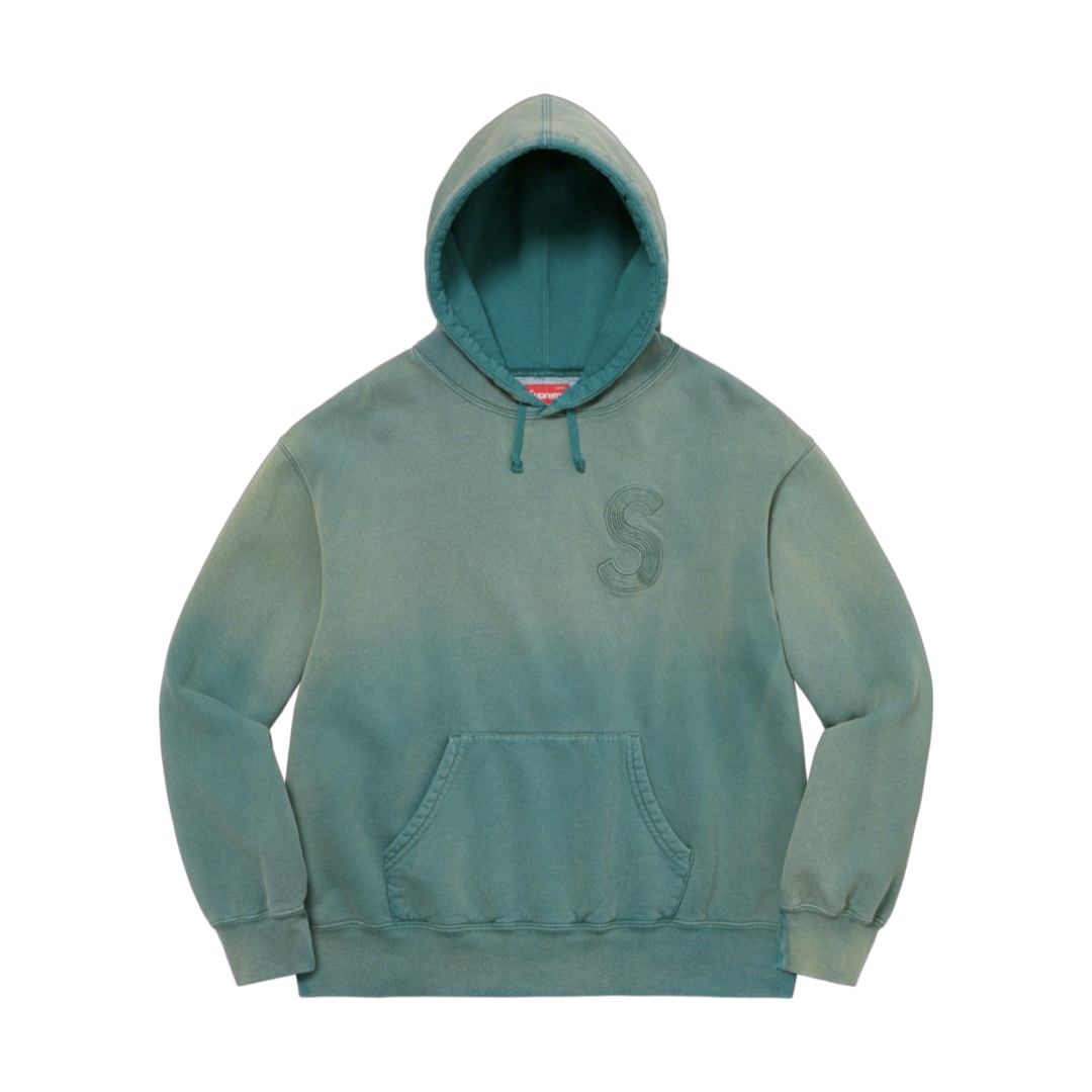 Supreme Overdyed S Logo Hooded Sweatshirt Teal – ShopDemand