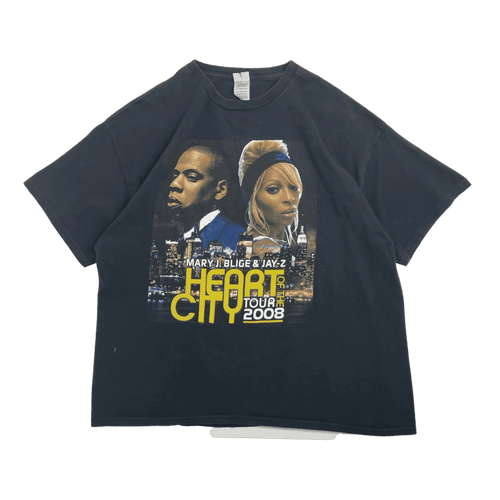 Vintage Y2K Jay-Z Heart of the City Tour Tee Black | Vintage Clothing Store Canada