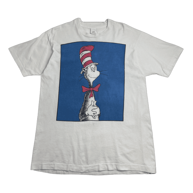 (XL) Vintage 90s Dr.Suess Cat in the Hat Tee White