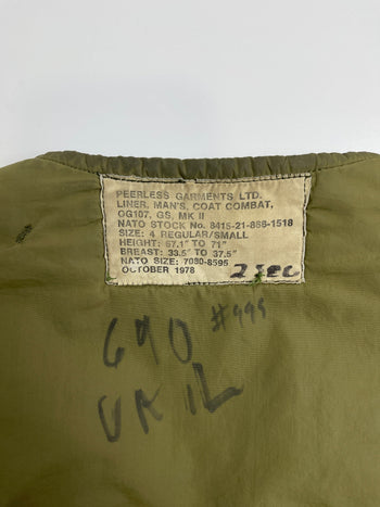(M) Vintage Military Light Coat
