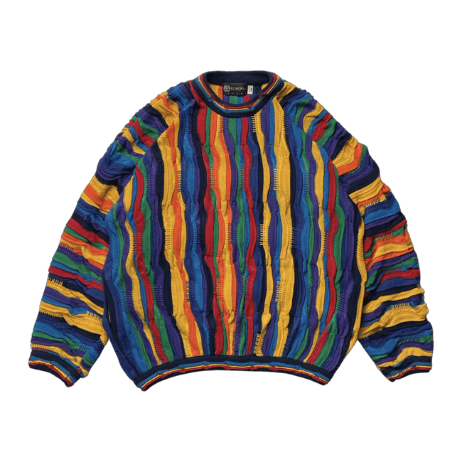 (M) Vintage Tundra Coogi Style Knit Sweater