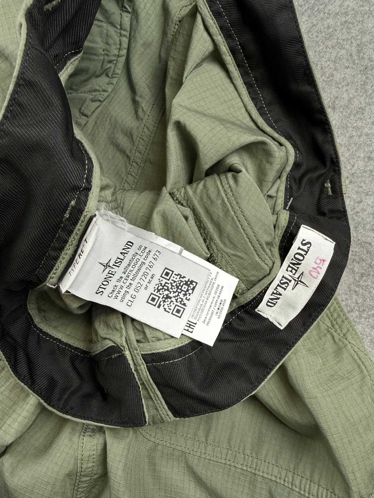 Stone Island Tapered Cargo Pants Green (USED)