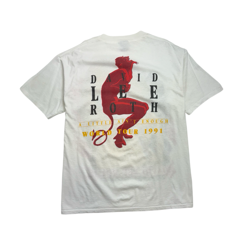 (XL) Vintage '91 David Lee Roth A little Ain't Enough Tour Tee White | Vintage Clothing Store Canada