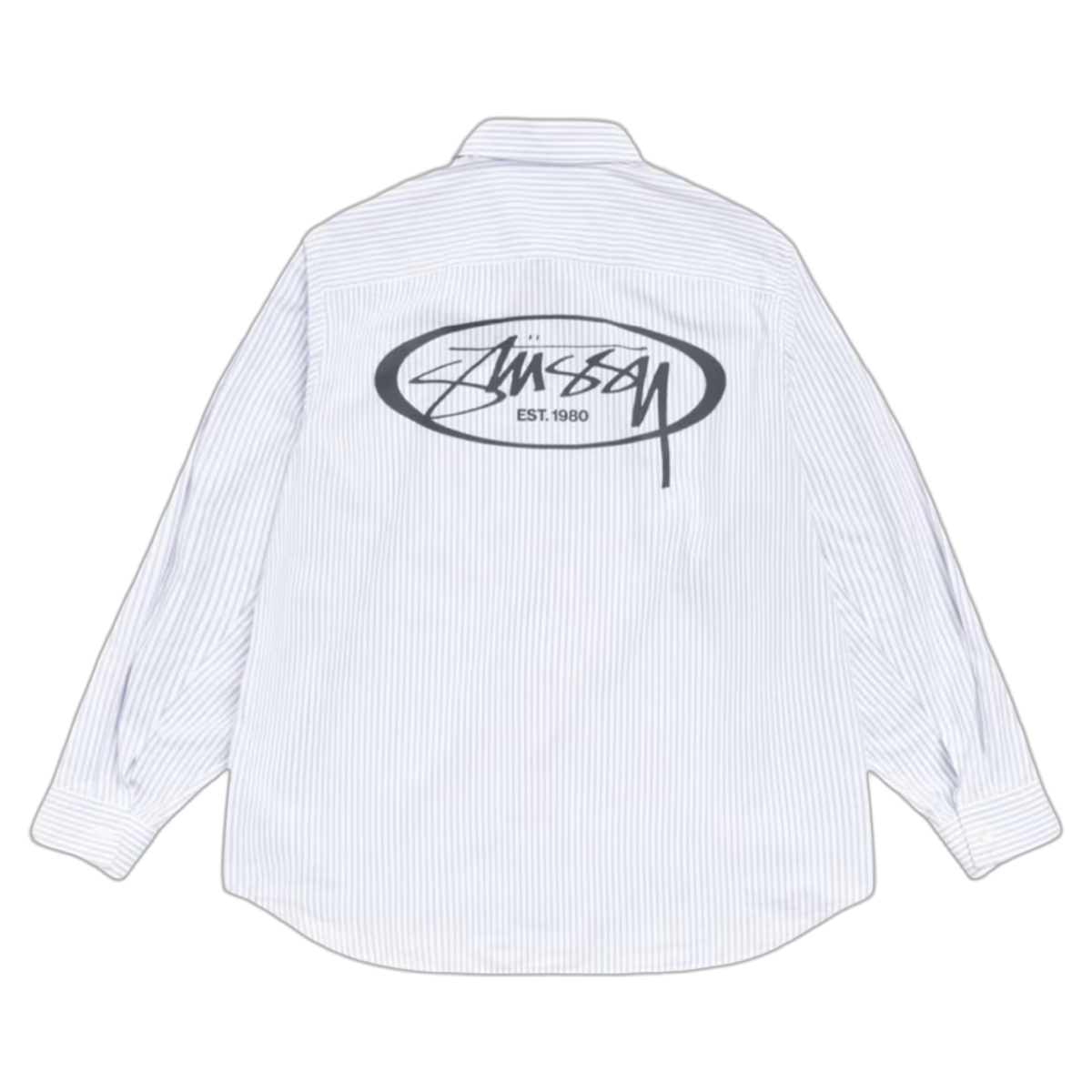Stussy Standard Longsleeve Striped Button-Up Shirt Blue/White