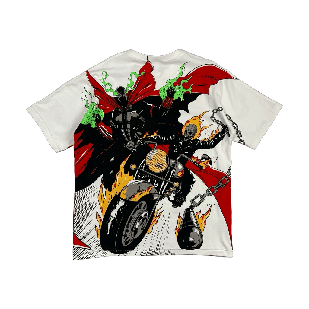 Chronic Images Ghost Rider vs Spawn AOP Tee (USED)