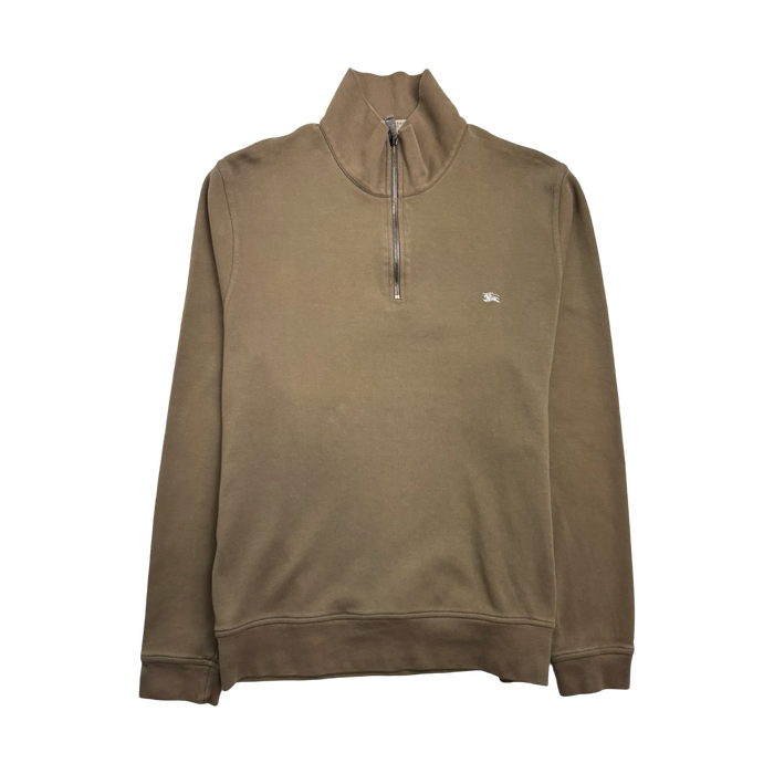 Burbury Half-Zip Sweater Brown (USED) | Vitnage Clothing Store Canada