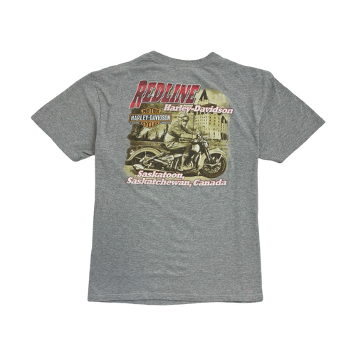 (XL) Harley Davidson Saskatoon Tee Grey | Vintage Clothing Store Canada