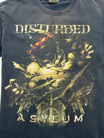 (M) Vintage Distured Asylum Tee Black