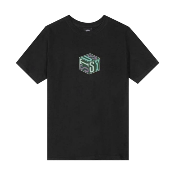 Stussy Cube Pig Dyed Tee Black | Vitnage Clothing Store Canada