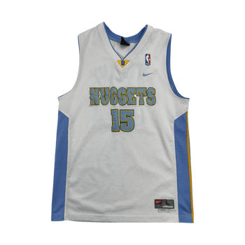 Vintage 90s Nike Denver Nuggets Carmelo Anthony Jersey White
