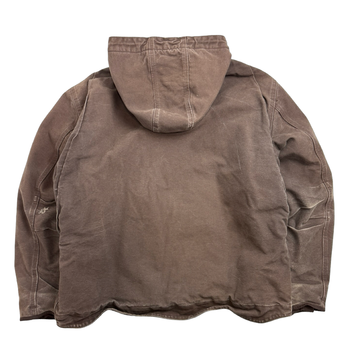 Carhartt Sherpa Lined Hooded Work Jacket Brown | Vitnage Clothing Store Canada