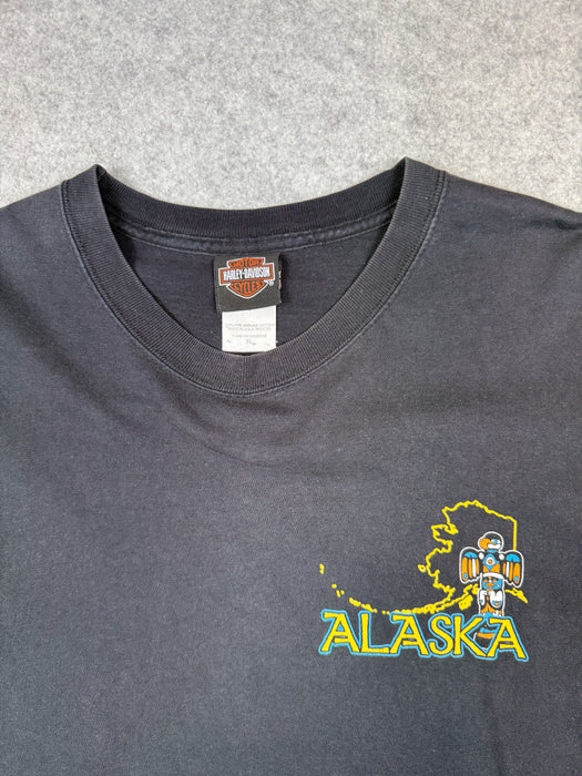 Vintage Harley Davidson Alaska Inside Passage L/S Tee Black | Vitnage Clothing Store Canada