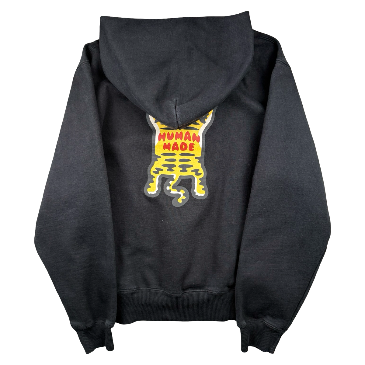 Human Made Tiger Print Hoodie Black (USED)