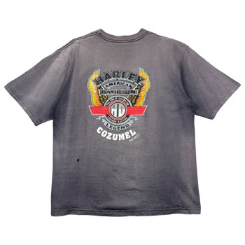 Vintage Harley Davidson American Legend Faded Tee Grey