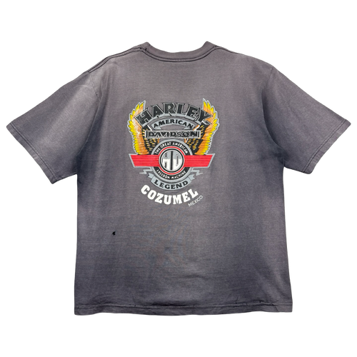 Vintage Harley Davidson American Legend Faded Tee Grey | Vintage Clothing Store Canada