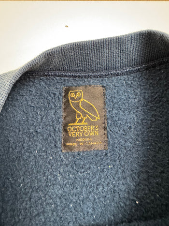 OVO OG Owl Logo Navy Crewneck (USED)