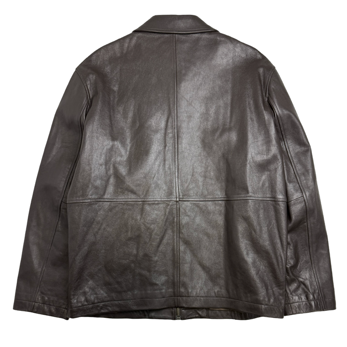 Vintage Balenciaga Paris BB Leather Jacket Brown | Vitnage Clothing Store Canada