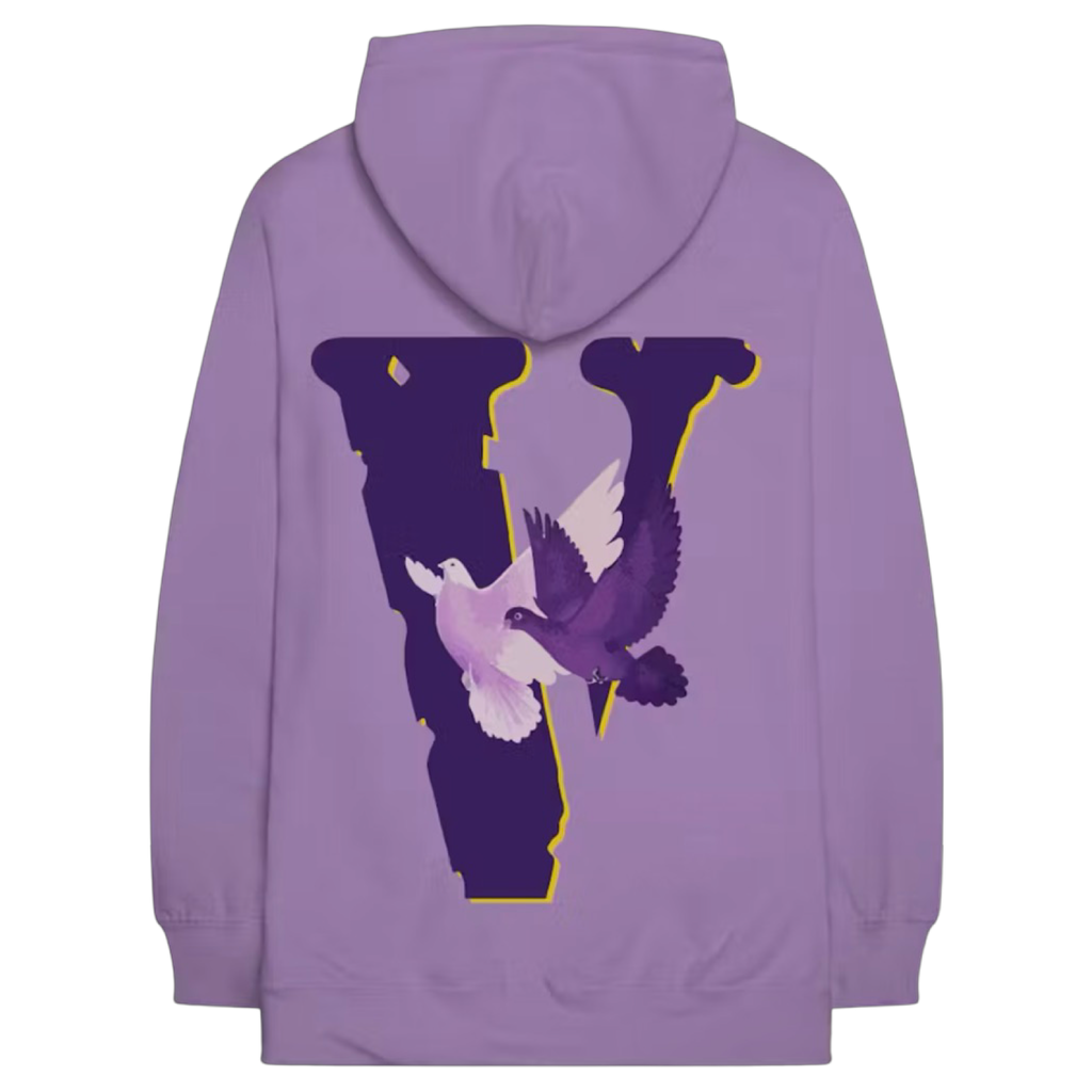 Vlone x Nav Doves Hoodie Purple