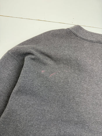 Vintage 1990s Adidas Chest Logo Sweatshirt Dark Grey