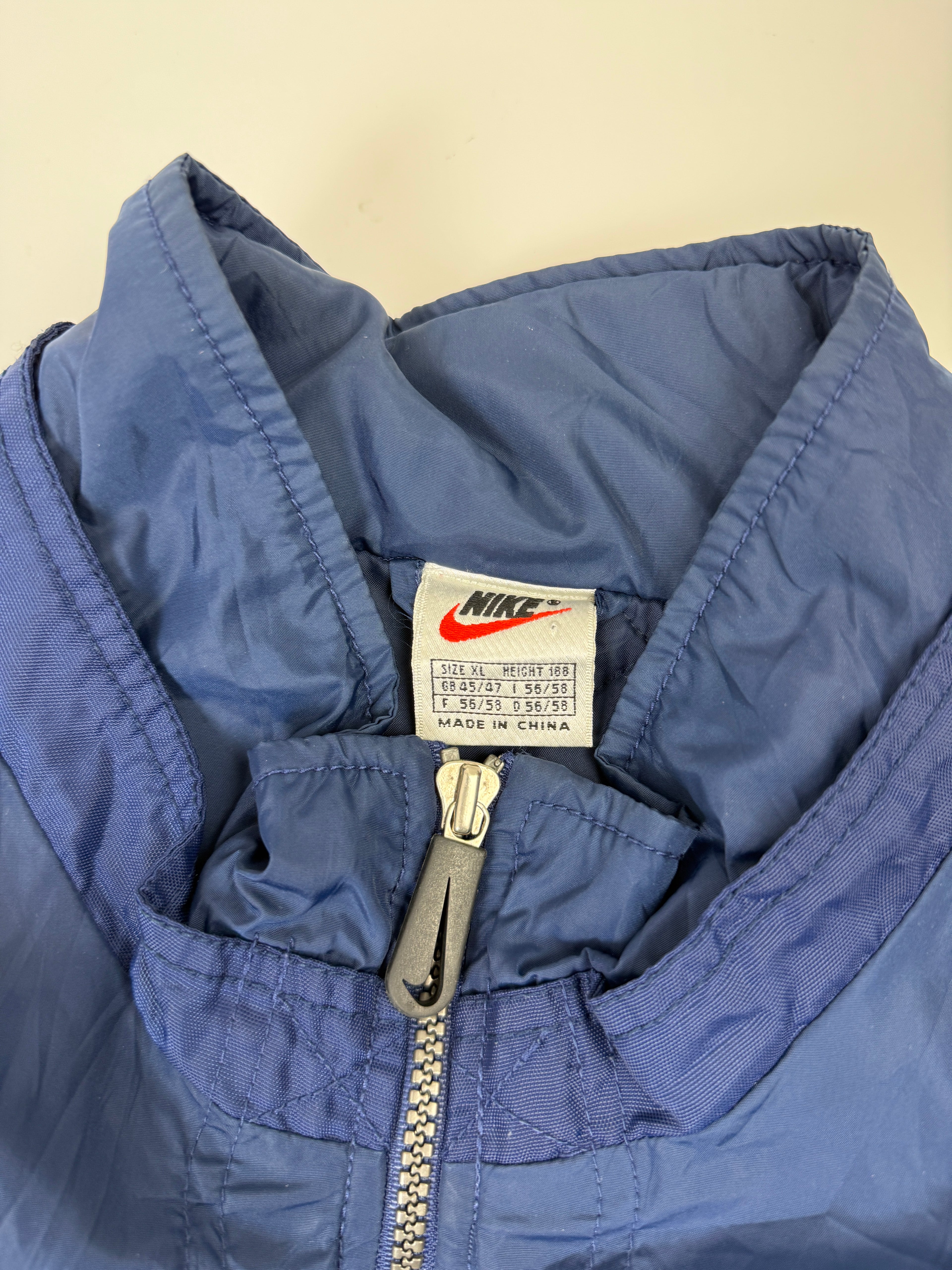 Vintage Nike Quilted Light Jacket Navy