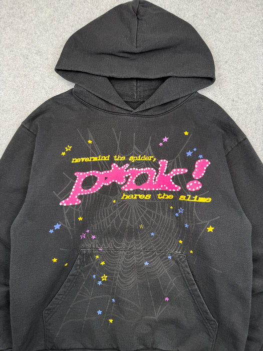 Sp5der P*UNK Hoodie Black (USED) | Vitnage Clothing Store Canada