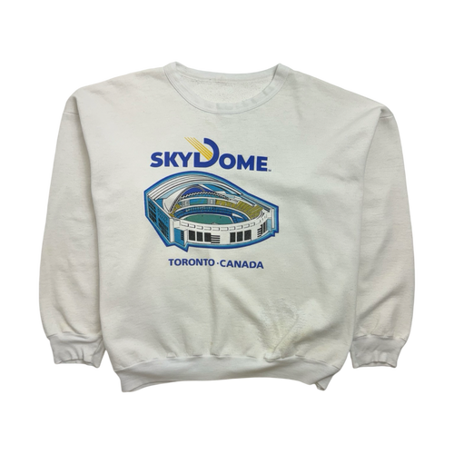 (L) Vintage Toronto Canada Sky Dome Sweatshirt White | Vintage Clothing Store Canada