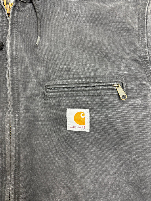 (S) Vintage Carhartt Hooded Detroit Jacket Black | Vitnage Clothing Store Canada