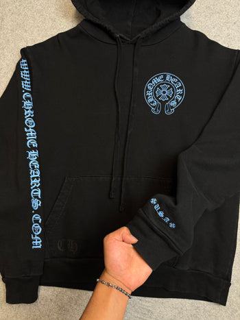 Chrome Hearts Horseshoe Hoodie Black/Blue