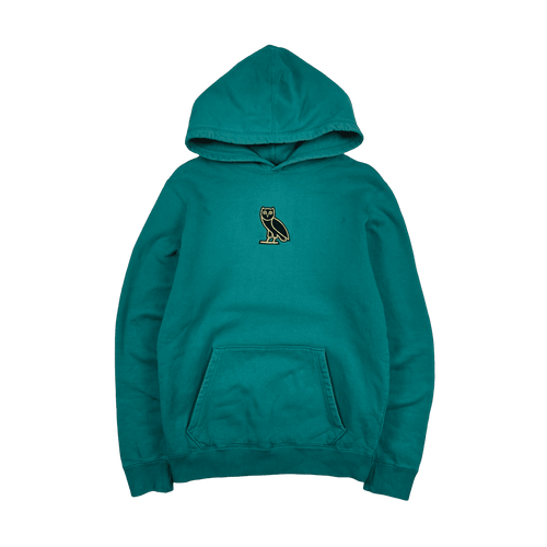 OVO Classic Owl Hoodie Turquoise (USED) | Vintage Clothing Store Canada