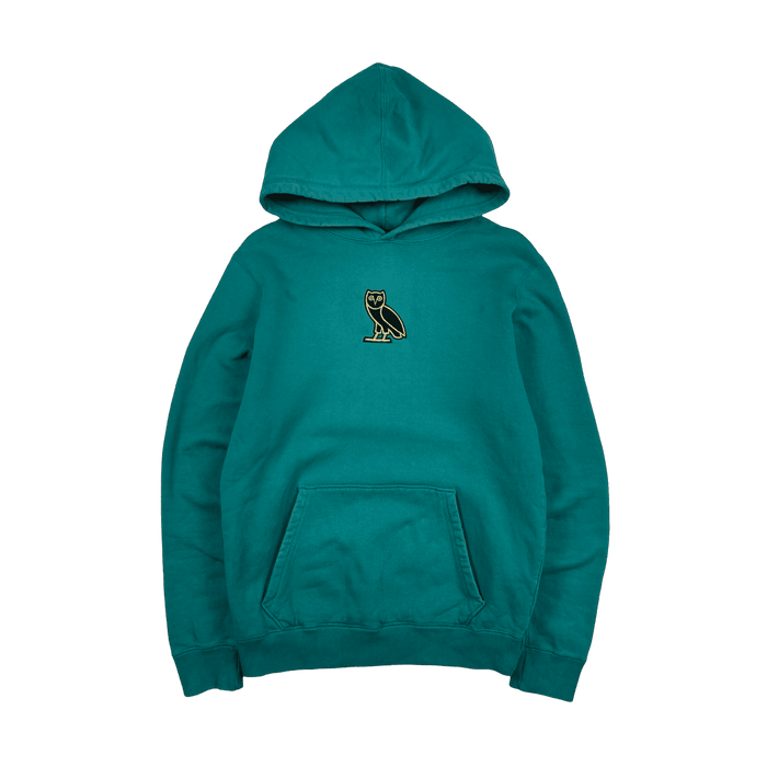 OVO Classic Owl Hoodie Turquoise (USED) | Vitnage Clothing Store Canada