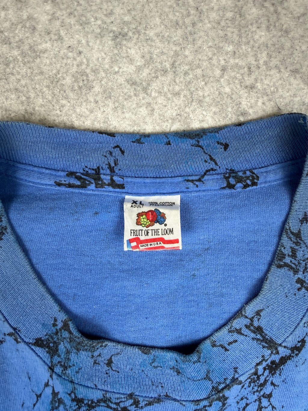 Vintage Los Angeles Dodgers Marble AOP Tee Blue
