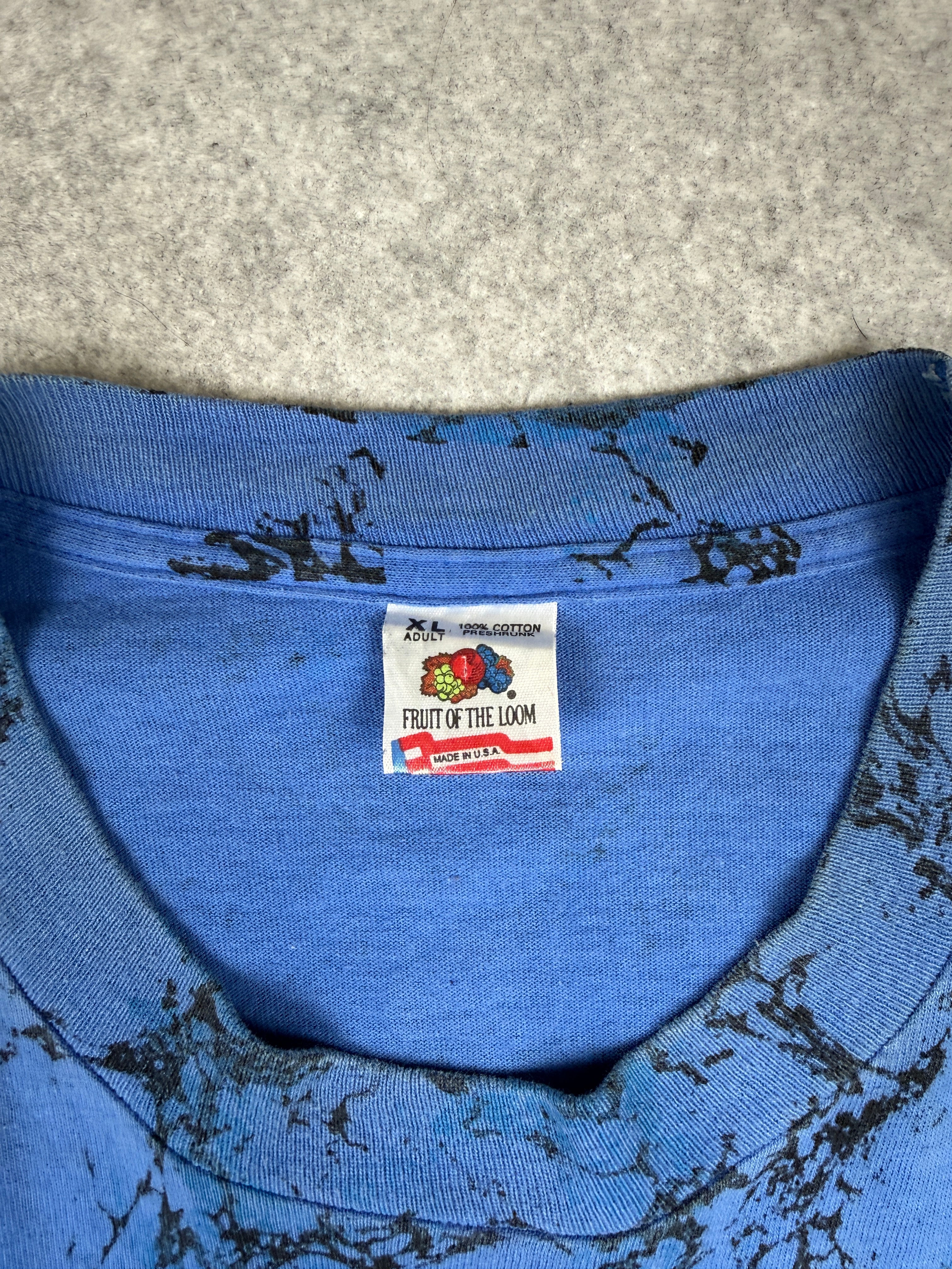 Vintage Los Angeles Dodgers Marble AOP Tee Blue