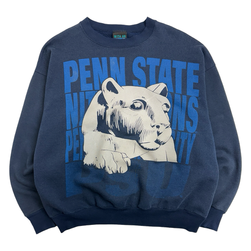 Vintage 1990s Penn State Nittany Lions Sweatshirt Navy | Vintage Clothing Store Canada