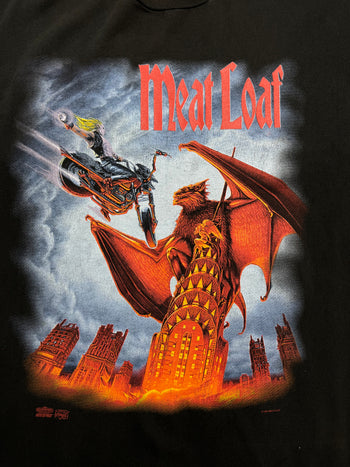 (L) Vintage '93 Meatloaf Band Tour Tee Black