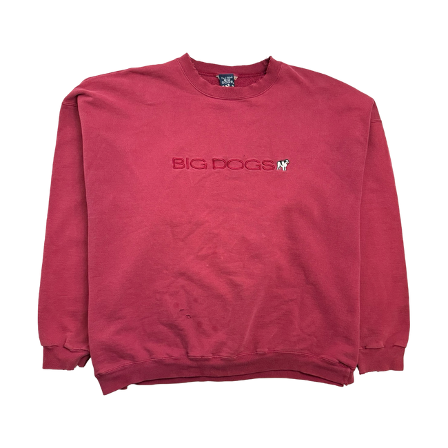 (XXL) Vintage Big Dogs Sweatshirt Red