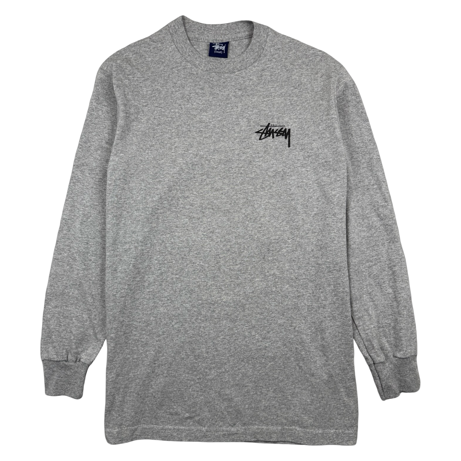 Vintage Stussy Golden 8 Ball L/S Tee Grey