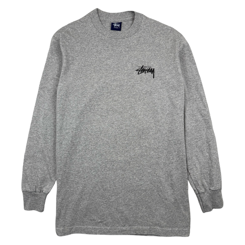Vintage Stussy Golden 8 Ball L/S Tee Grey | Vintage Clothing Store Canada