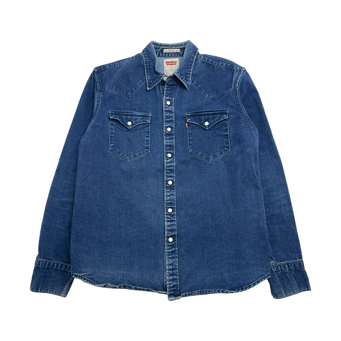 (M) Vintage Levis Dark Denim Button Up | Vitnage Clothing Store Canada