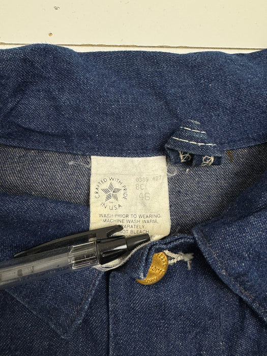 (XL) Vintage 90s Carhartt Denim Wash Chore Jacket | Vitnage Clothing Store Canada