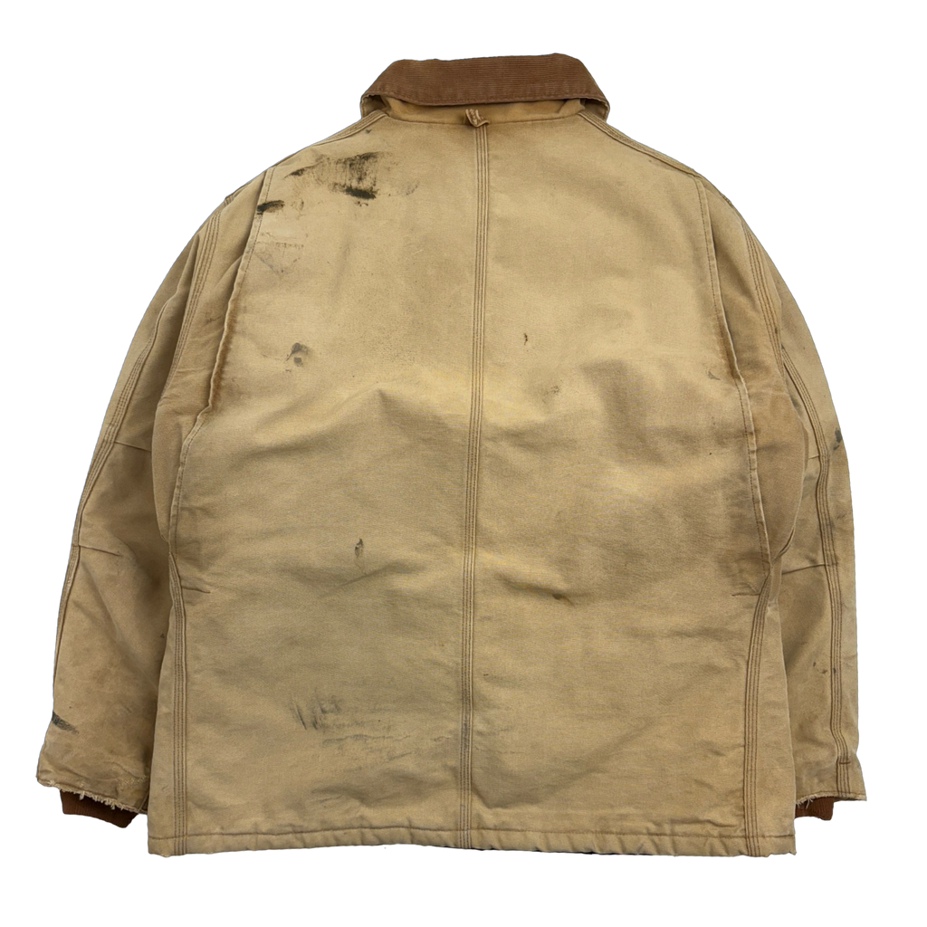 Vintage Carhartt Quilt Lined Arctic Work Jacket Tan