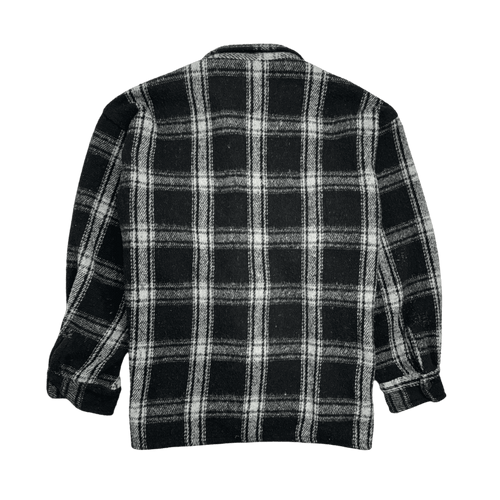 (XL) Vintage Earth Ragz Zip Up Flannel Black | Vintage Clothing Store Canada