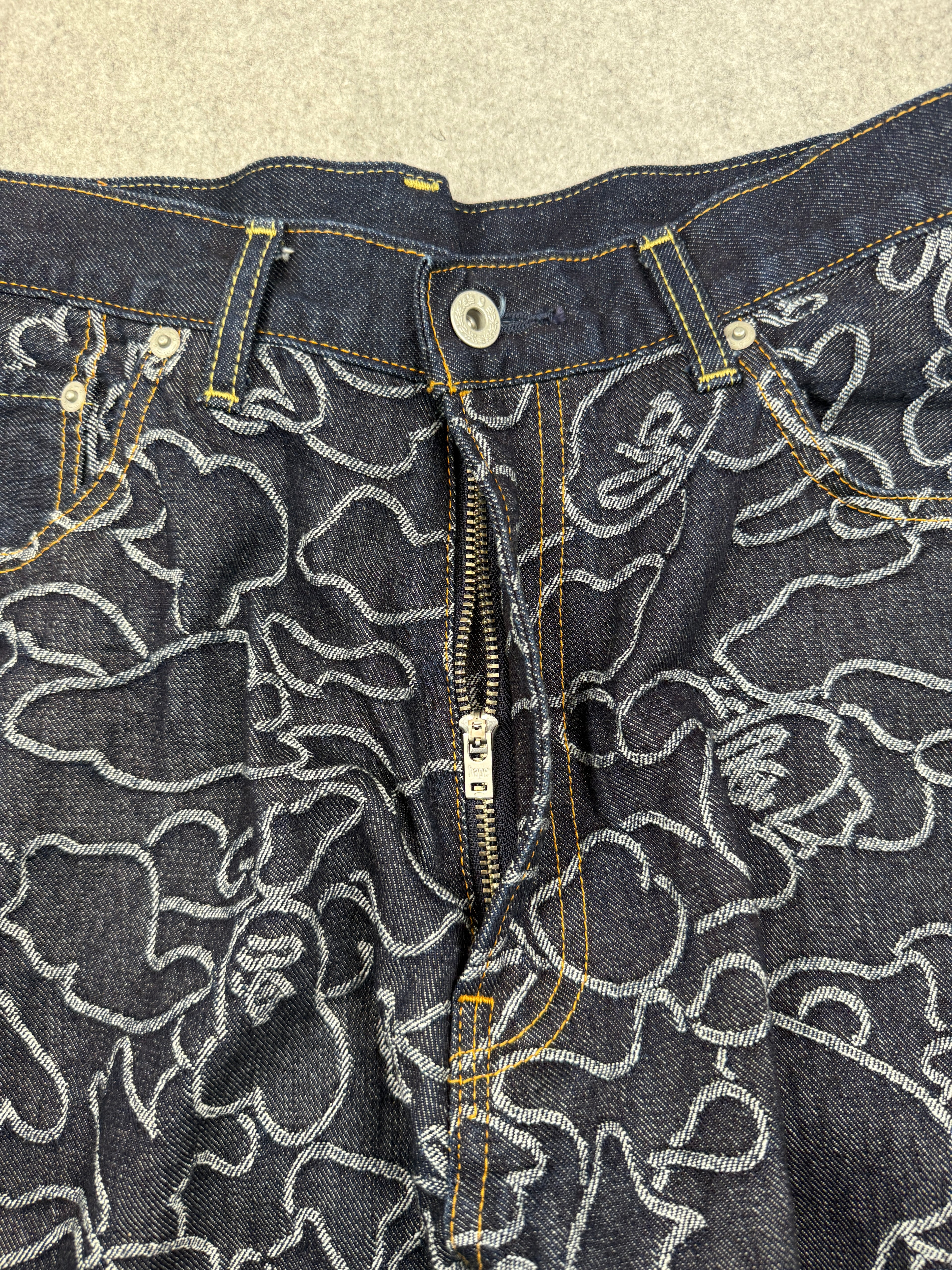 BAPE x OVO 1st Camo Jacquard Denim Pants (USED)