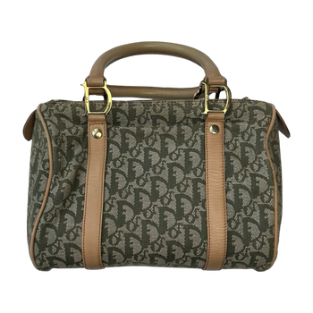 Dior Diorissimo Canvas Boston Bag Green