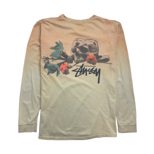 Stussy And The Beast L/S Tee Peach (USED) | Vintage Clothing Store Canada